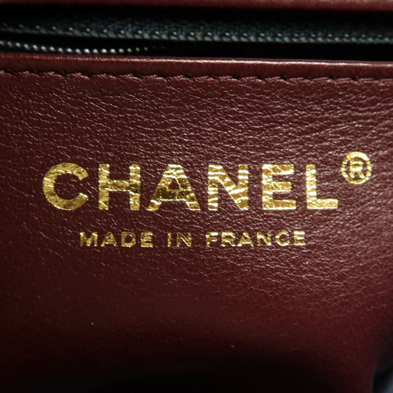 CHANEL 羊皮皮革Shoulder Bag金扣鏈帶肩背袋-13