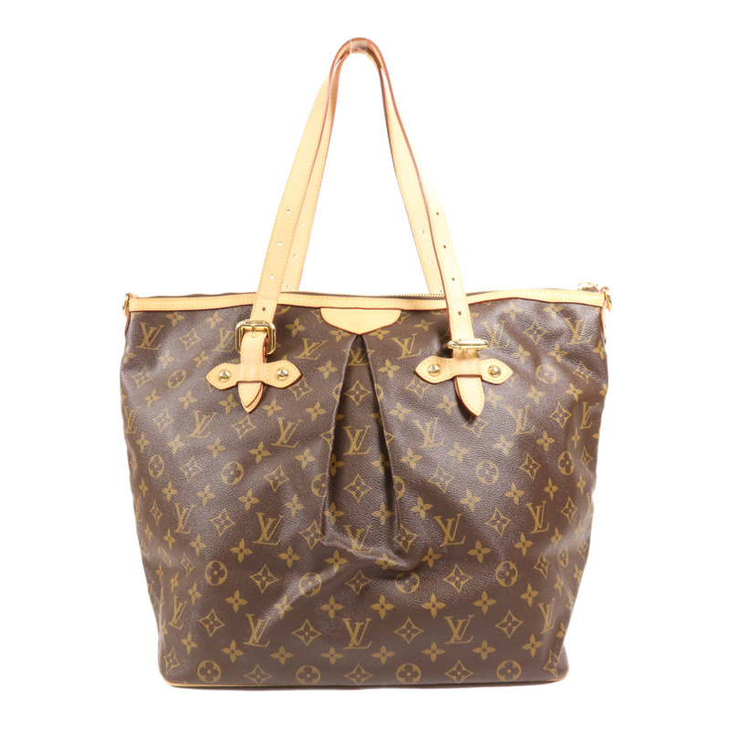 LOUIS VUITTON Monogram Palermo GM金扣手挽肩背兩用袋-1