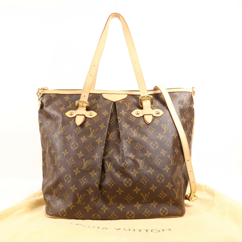 LOUIS VUITTON Monogram Palermo GM金扣手挽肩背兩用袋-16