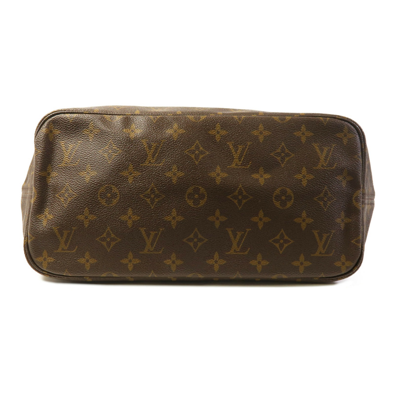 LOUIS VUITTON Monogram Neverfull MM金扣手挽袋-3