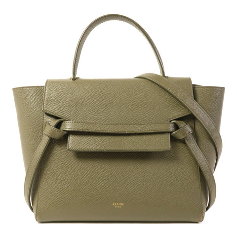 CELINE 牛皮皮革Micro Belt Bag金扣手挽肩背兩用袋