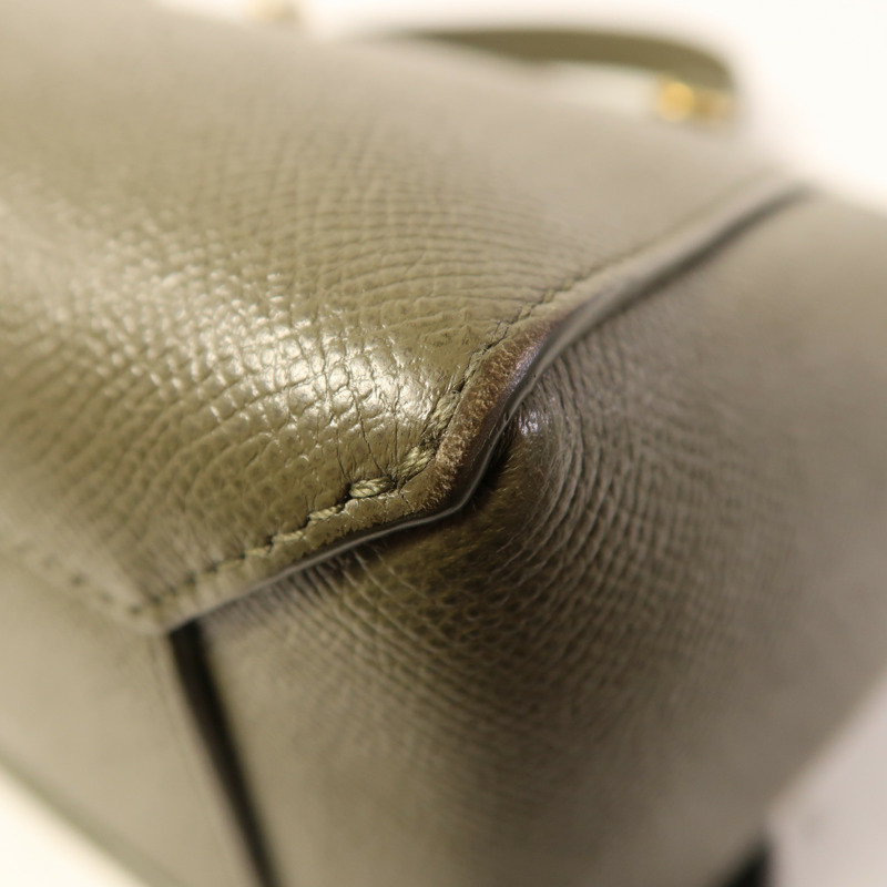 CELINE 牛皮皮革Micro Belt Bag金扣手挽肩背兩用袋-10