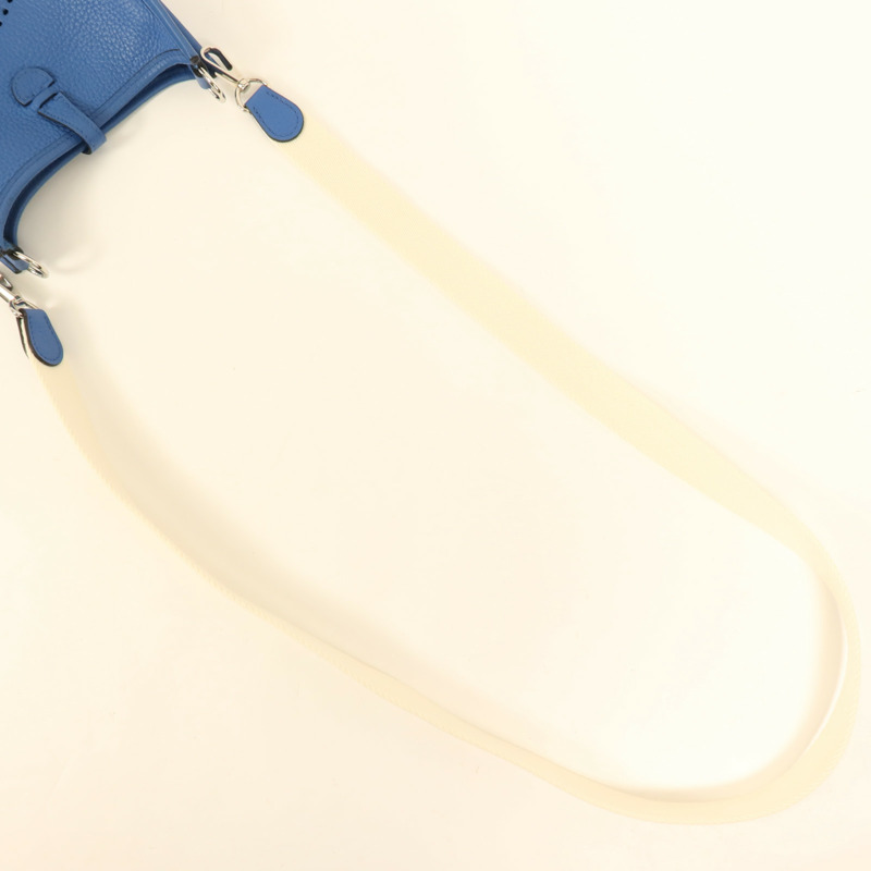 HERMES Clemence皮革Evelyne TPM銀扣肩背袋Mykonos-4