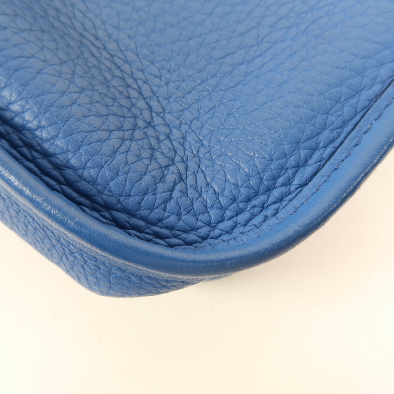 HERMES Clemence皮革Evelyne TPM銀扣肩背袋Mykonos-7