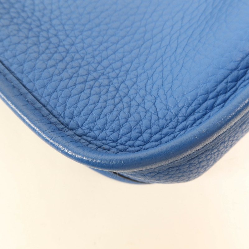 HERMES Clemence皮革Evelyne TPM銀扣肩背袋Mykonos-8