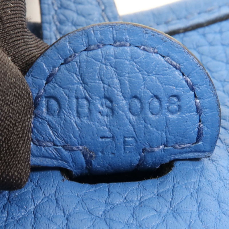 HERMES Clemence皮革Evelyne TPM銀扣肩背袋Mykonos-11