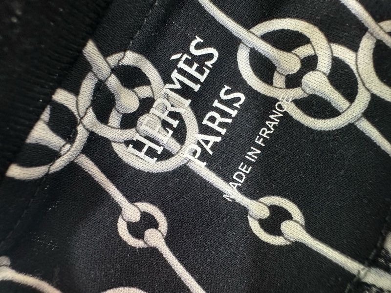 Hermes愛馬仕黑白鎖鏈圓領短袖T卹 34碼-3