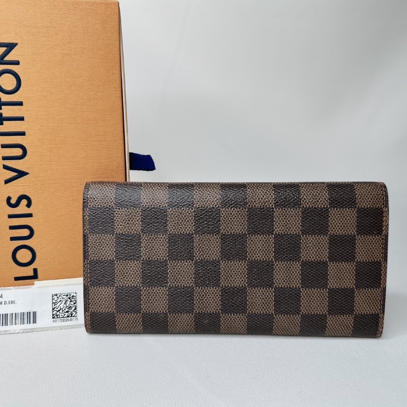 LV EMILIE棋盤格翻蓋長夾-1