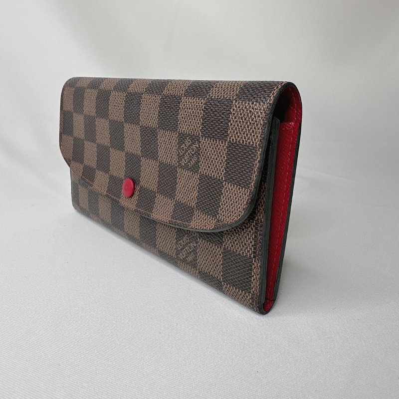 LV EMILIE棋盤格翻蓋長夾-2