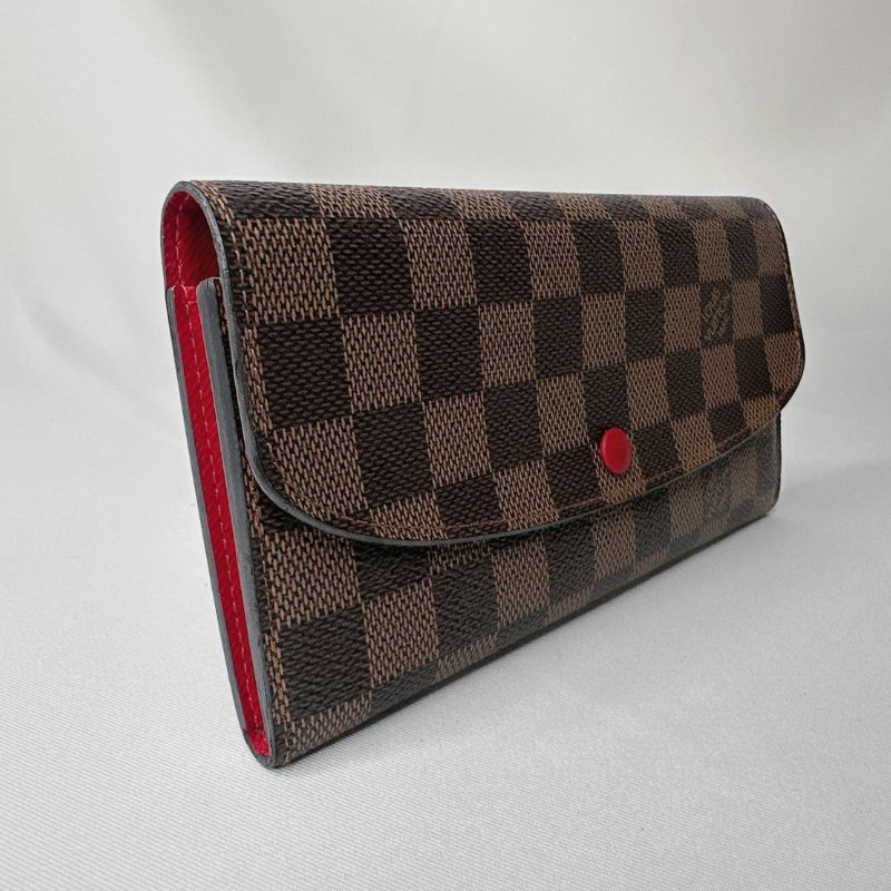 LV EMILIE棋盤格翻蓋長夾-3