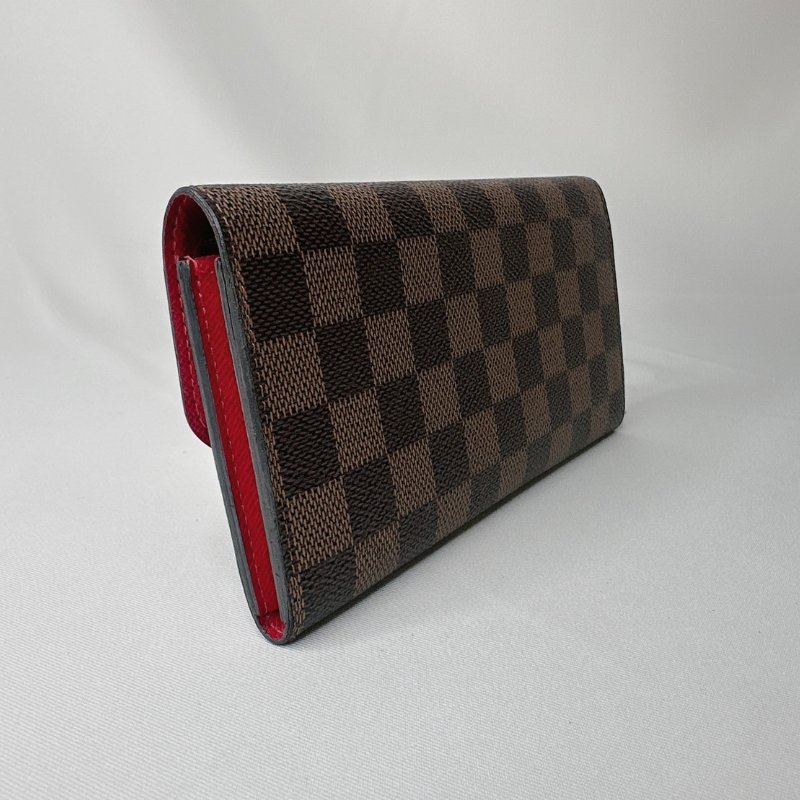 LV EMILIE棋盤格翻蓋長夾-5