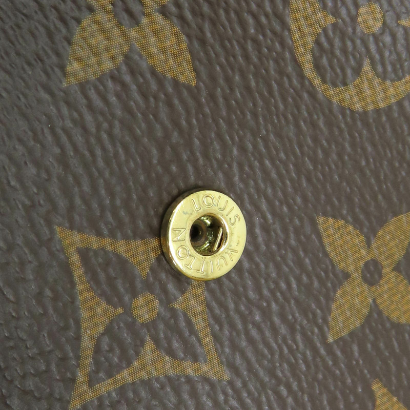棕色 原花 帆布 Victorine 扣式短夾 M62472【LOUIS VUITTON LV 路易威登】 M62472-9