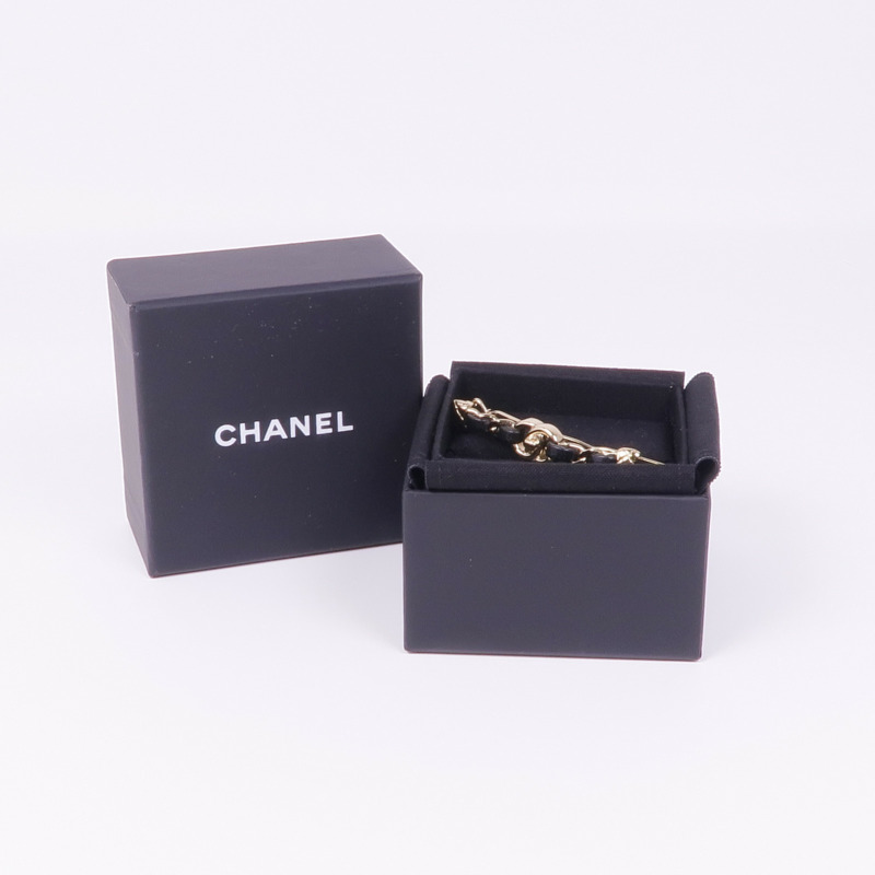 CHANEL 金屬/皮革Hair Clip髮夾-8