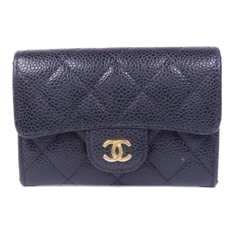 CHANEL 牛皮皮革Card Case金扣卡片套
