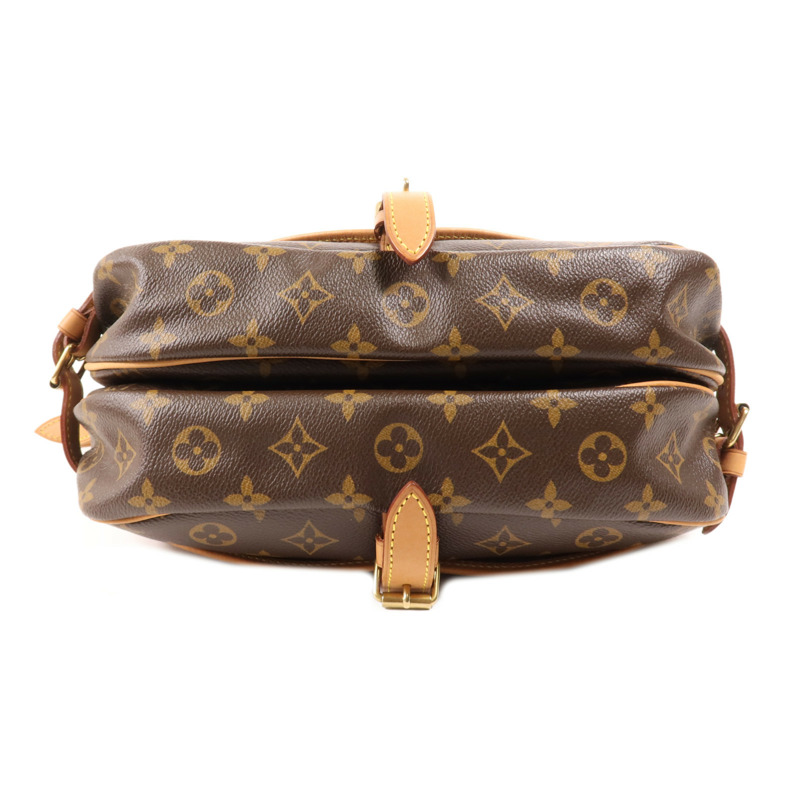 LOUIS VUITTON Monogram Saumur 30金扣肩背袋-3