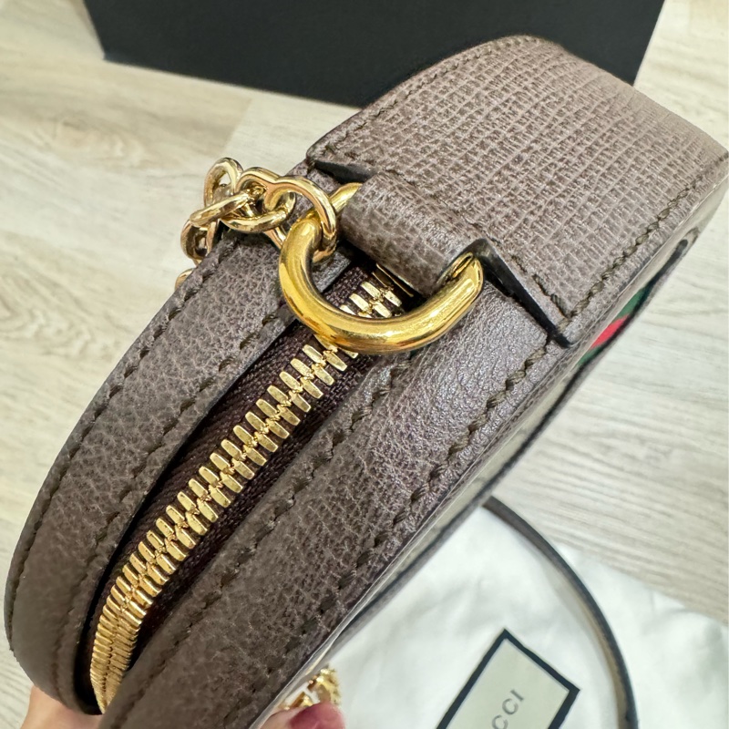 Gucci 圓餅包 大款 手機可以放-21