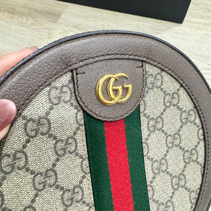 Gucci 圓餅包 大款 手機可以放-23
