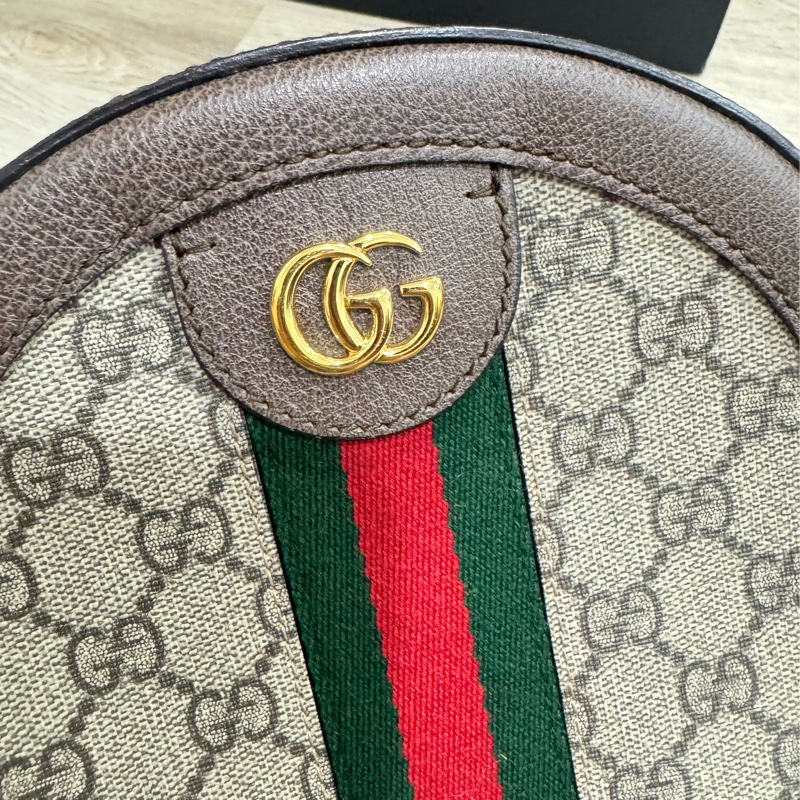 Gucci 圓餅包 大款 手機可以放-24