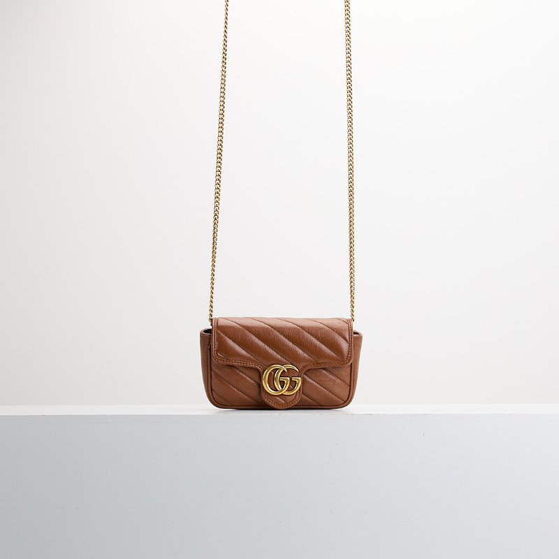 二手Gucci marmont supermini 焦糖-0