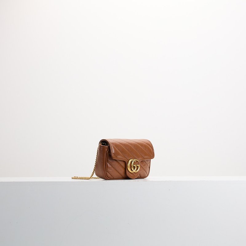 二手Gucci marmont supermini 焦糖-1