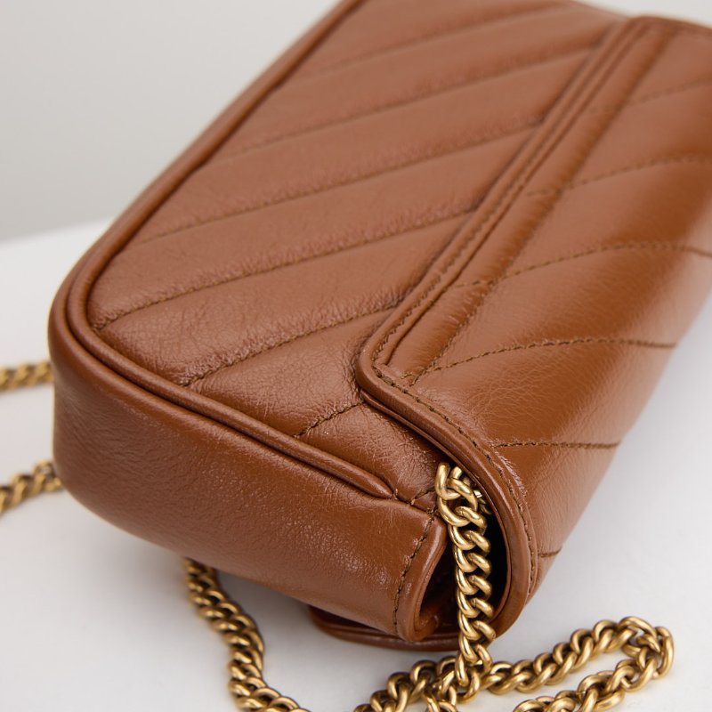二手Gucci marmont supermini 焦糖-4