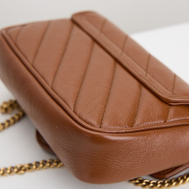 二手Gucci marmont supermini 焦糖-5