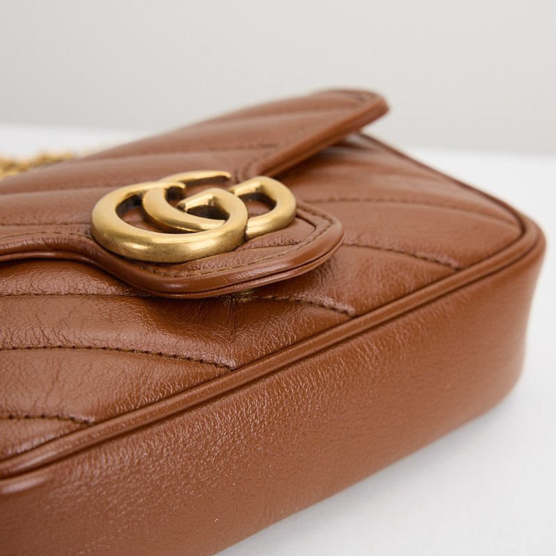 二手Gucci marmont supermini 焦糖-13