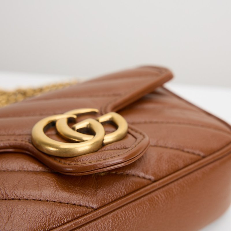 二手Gucci marmont supermini 焦糖-14