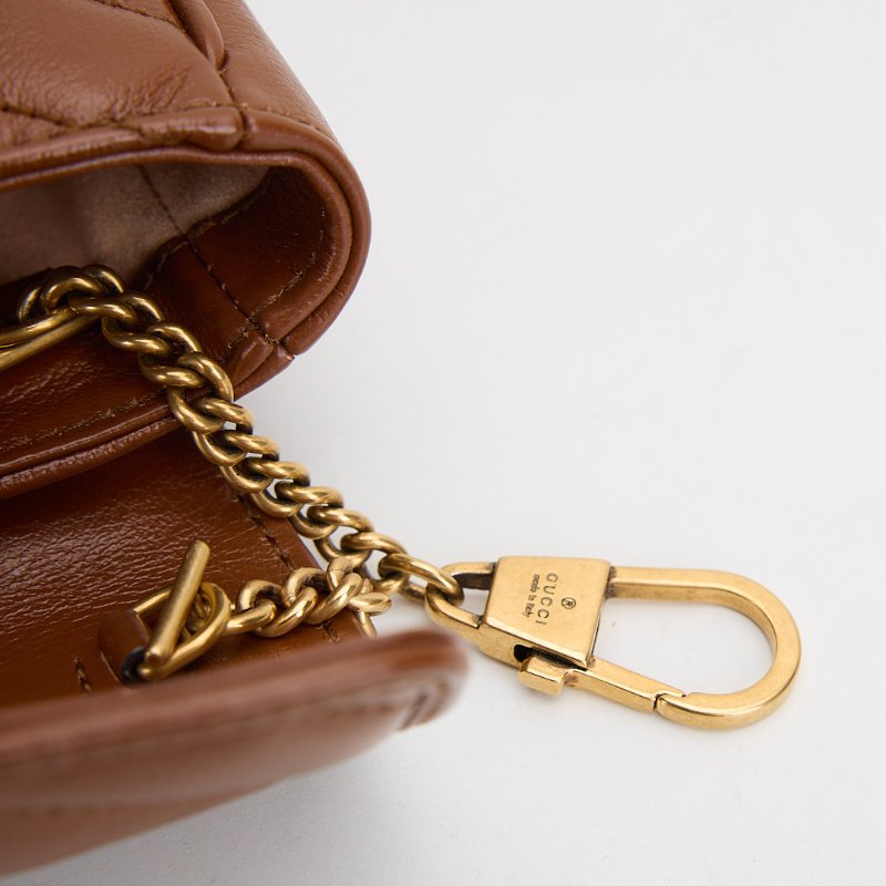 二手Gucci marmont supermini 焦糖-18