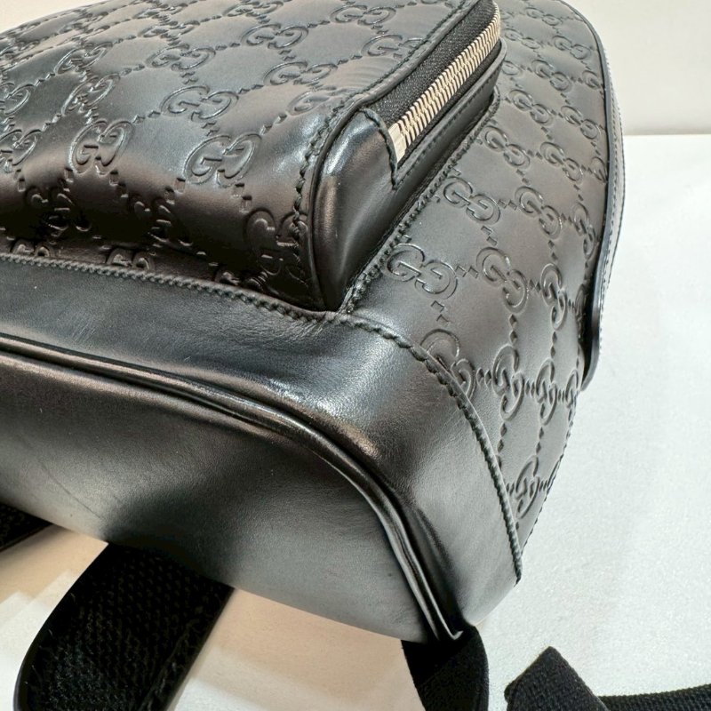 GUCCI 全皮壓紋 後背包/雙肩包 85成新-2
