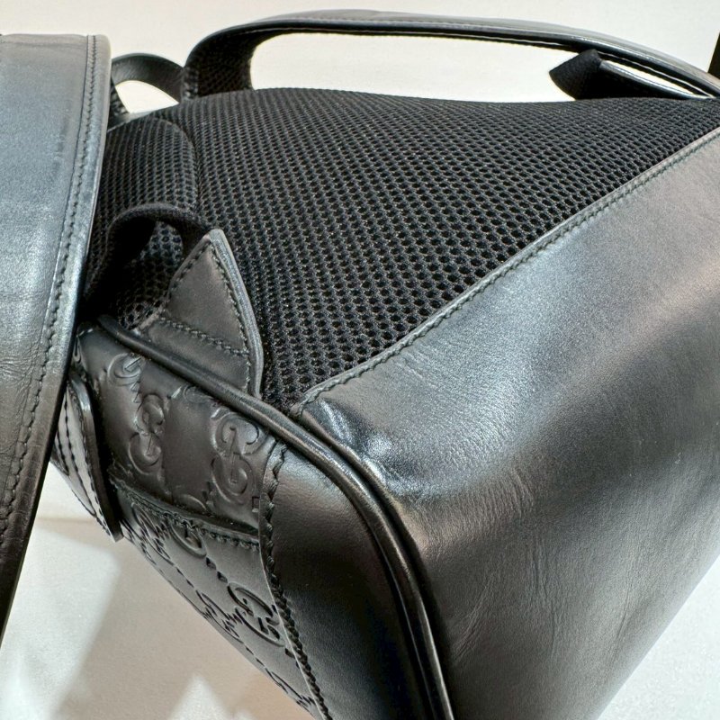 GUCCI 全皮壓紋 後背包/雙肩包 85成新-4