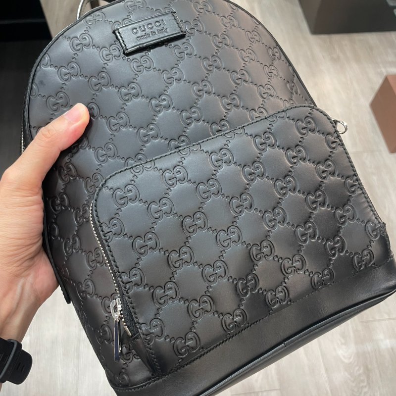 GUCCI 全皮壓紋 後背包/雙肩包 85成新-16