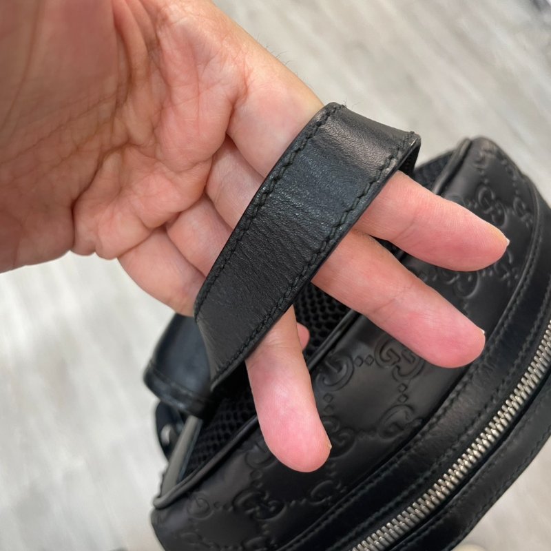 GUCCI 全皮壓紋 後背包/雙肩包 85成新-17