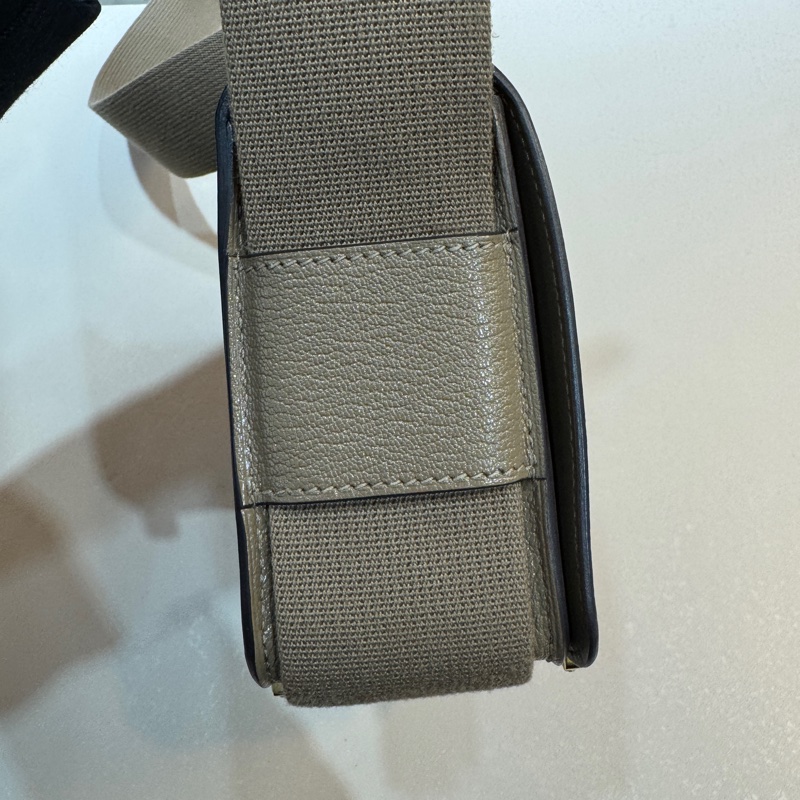 Hermes 18大象灰金釦山羊皮Geta木屐包H083052-8