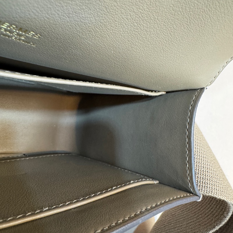 Hermes 18大象灰金釦山羊皮Geta木屐包H083052-18