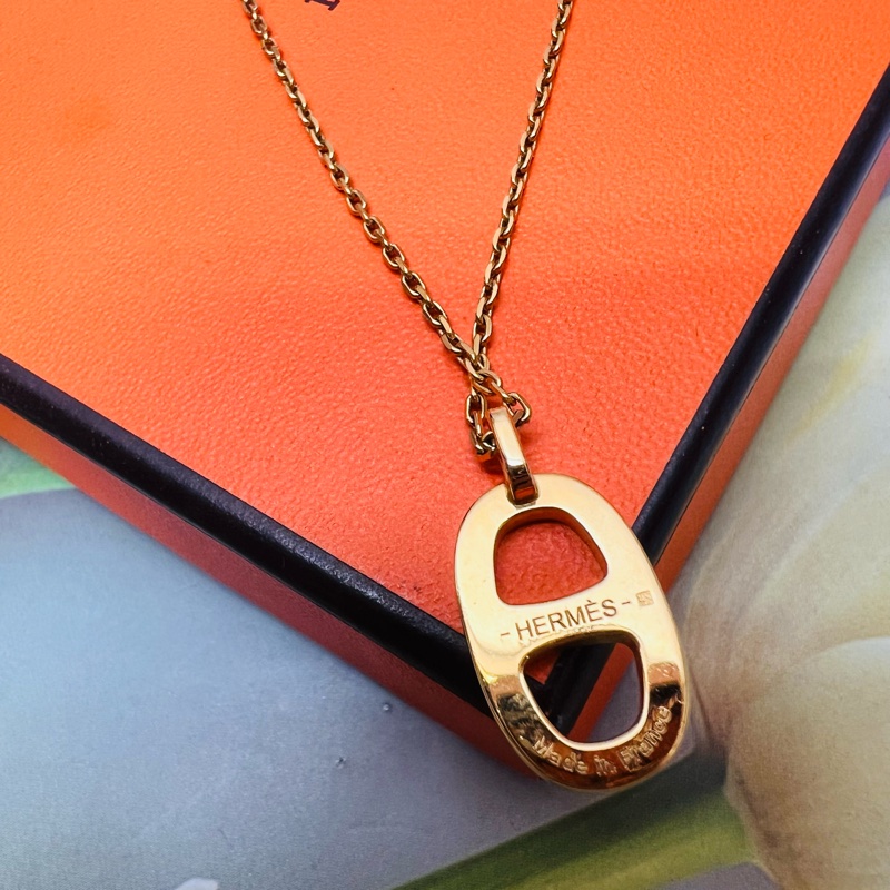 愛馬仕豬鼻子項鏈-2