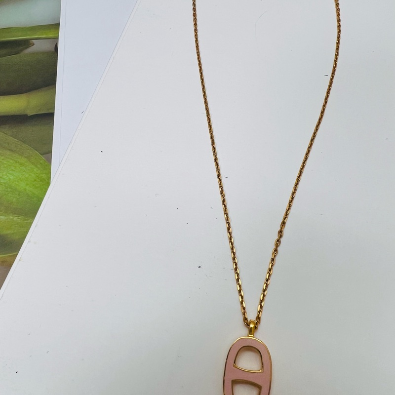 愛馬仕豬鼻子項鏈-5