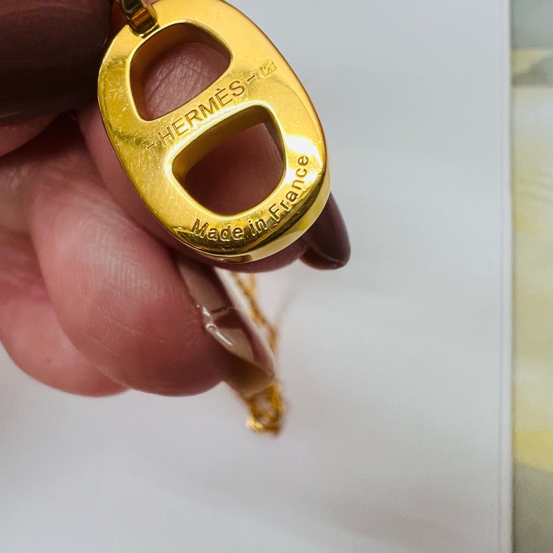 愛馬仕豬鼻子項鏈-12