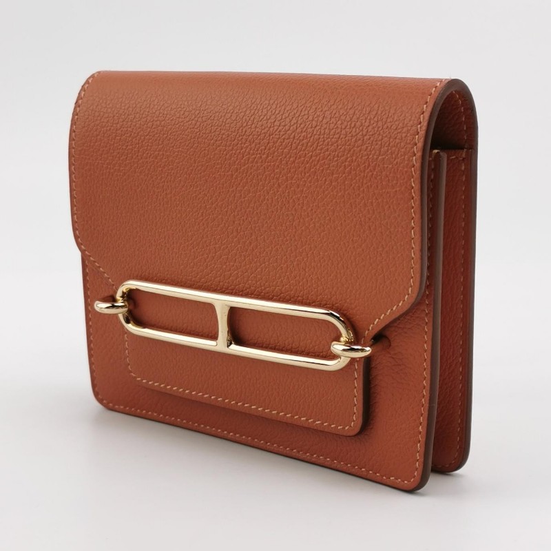 Hermes Roulis Slim牛皮拼色豬鼻子錢包-2