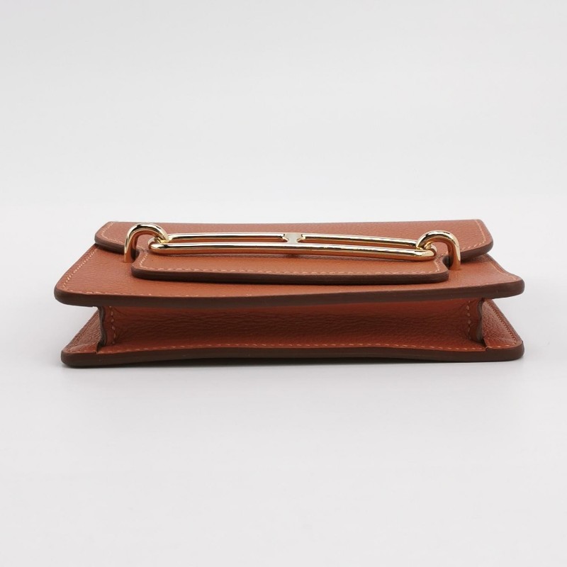 Hermes Roulis Slim牛皮拼色豬鼻子錢包-5