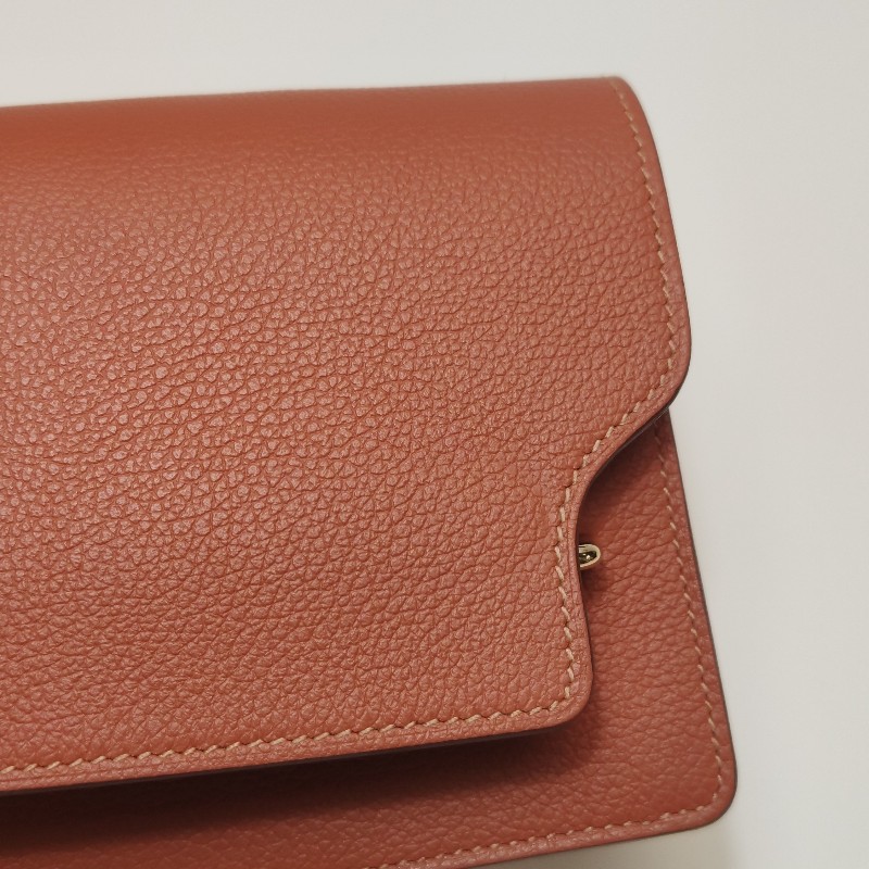 Hermes Roulis Slim牛皮拼色豬鼻子錢包-8