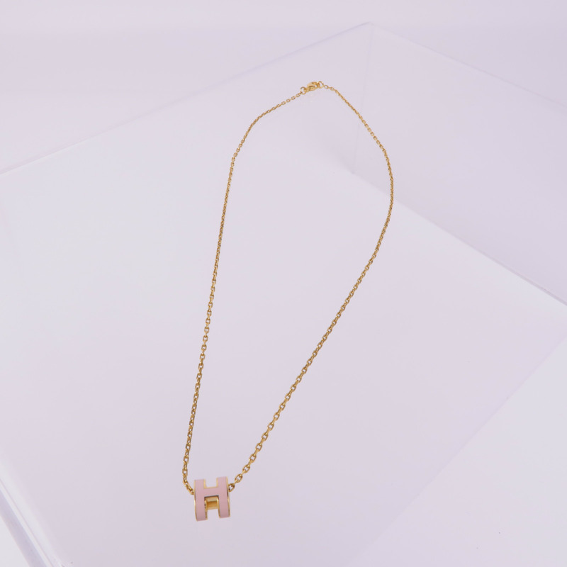 HERMES 金屬Mini Pop H Necklace項鍊-4
