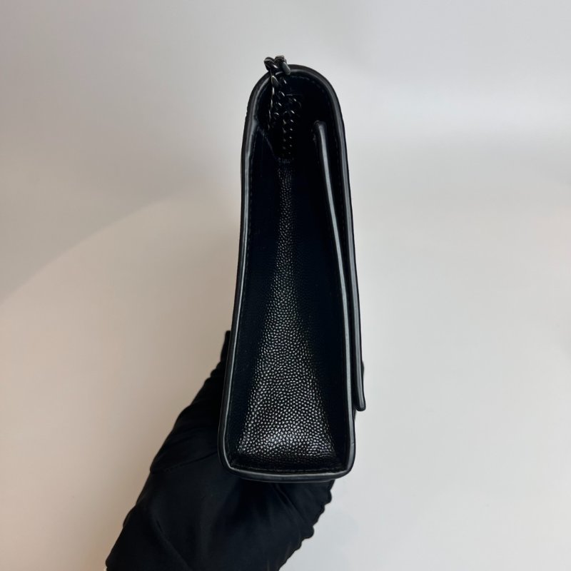 YSL 364021 SO BLACK魚子醬KATE鍊包-3