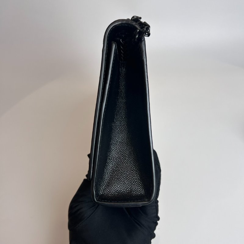 YSL 364021 SO BLACK魚子醬KATE鍊包-4