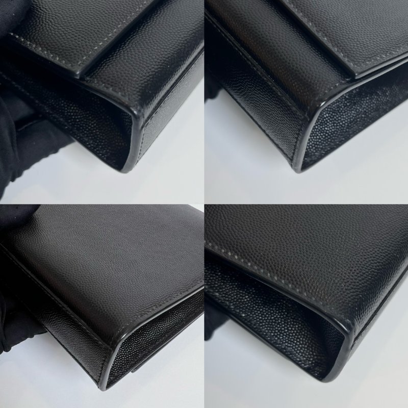 YSL 364021 SO BLACK魚子醬KATE鍊包-8