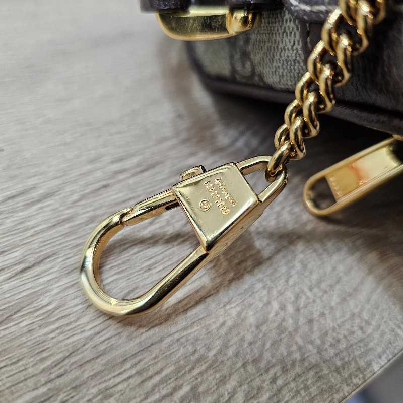 [ 經典小包出清❣️] Gucci 老花Ophidia綠紅綠拉鏈斜背相機包-20