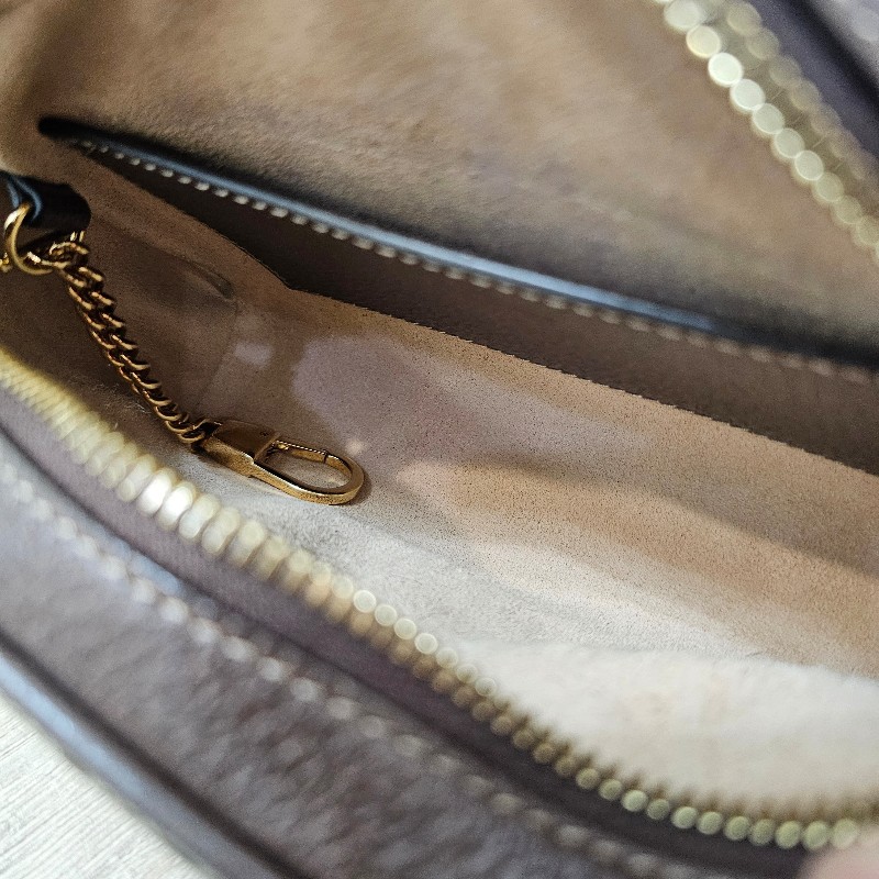 [ 經典小包出清❣️] Gucci 老花Ophidia綠紅綠拉鏈斜背相機包-23