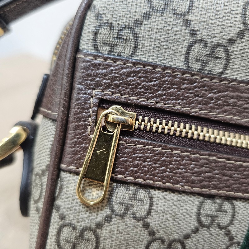 [ 經典小包出清❣️] Gucci 老花Ophidia綠紅綠拉鏈斜背相機包-27