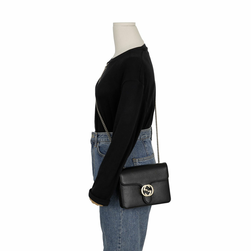 【包稅】GUCCI 互扣鏈條單肩斜背包 510304-11