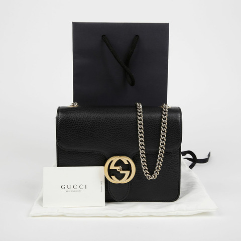 GUCCI 互鎖鏈條單肩斜背包 510304